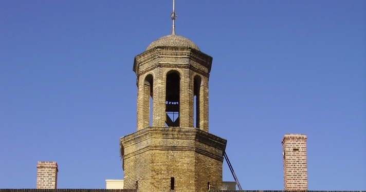 Close-up of the Castle&rsquo;s bell tower