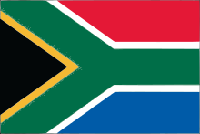 The current South African flag